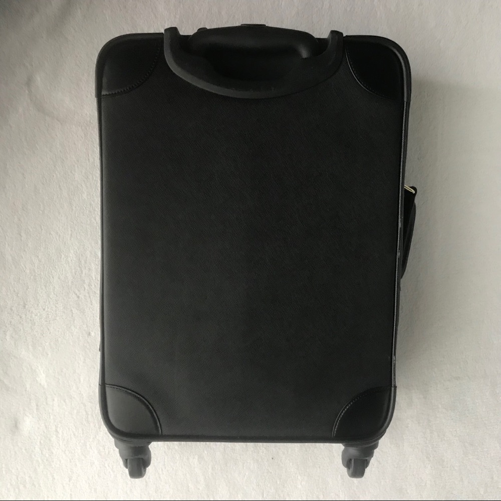 Kate Spade Leather Suitcase Carryon Black - Picture 5 of 6